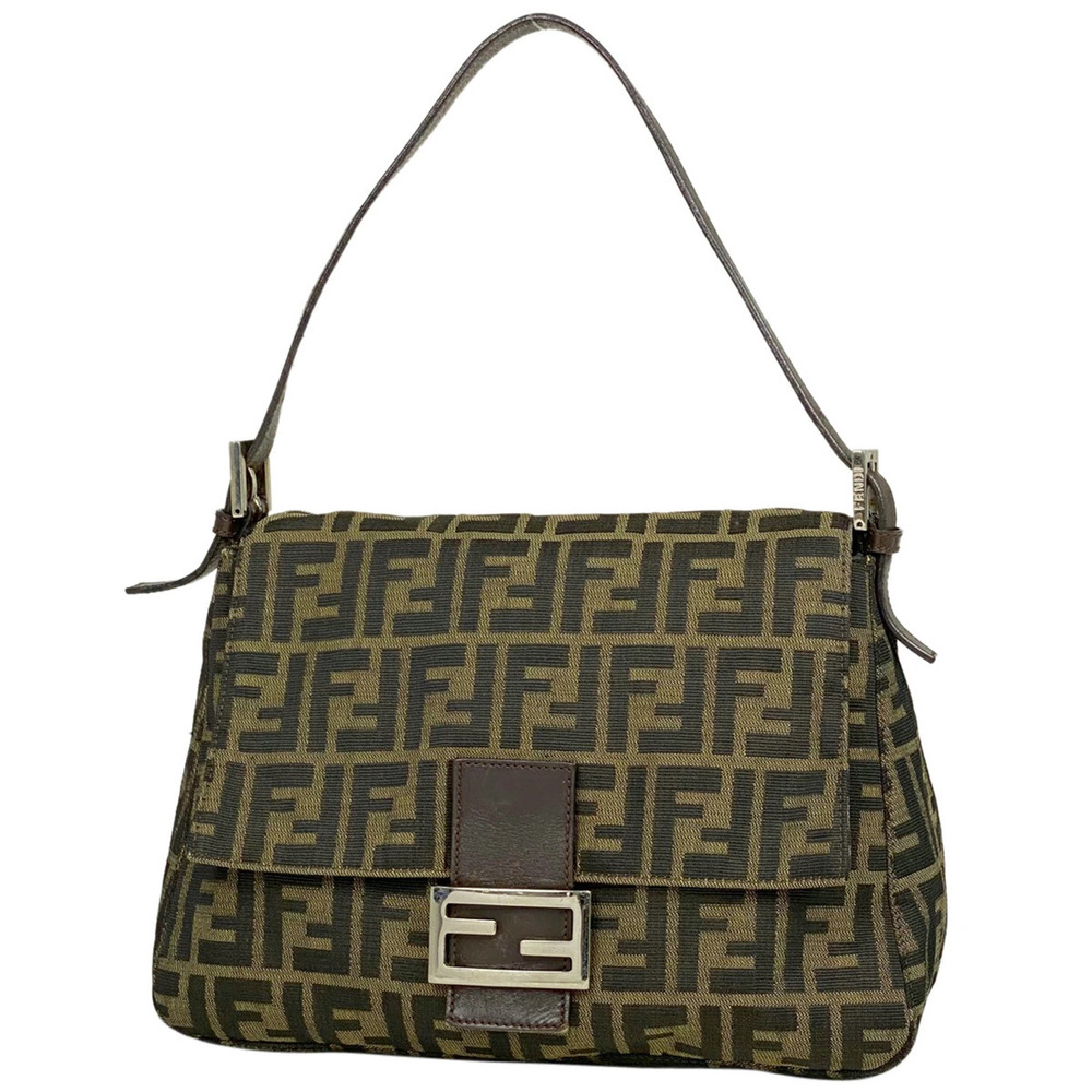 Fendi Zucca shoulder bag Mamma Bucket handbag canvas brown